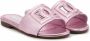 Dolce & Gabbana Kids DG Millenials leren sandalen Roze - Thumbnail 1