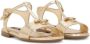 Dolce & Gabbana Kids Sandalen met logoplakkaat Goud - Thumbnail 1