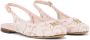 Dolce & Gabbana Kids Slingback sandalen met DG-logo met kant Roze - Thumbnail 1