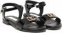 Dolce & Gabbana Kids Sandalen met logoplakkaat Zwart - Thumbnail 1