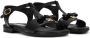 Dolce & Gabbana Kids Lakleren sandalen met DG-logo Zwart - Thumbnail 1