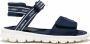 Dolce & Gabbana Kids Sandalen met logoprint Blauw - Thumbnail 1