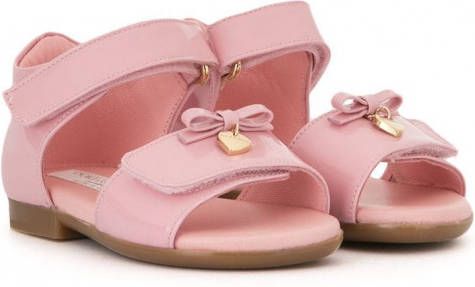 Dolce & Gabbana Kids Sandalen met strik Roze