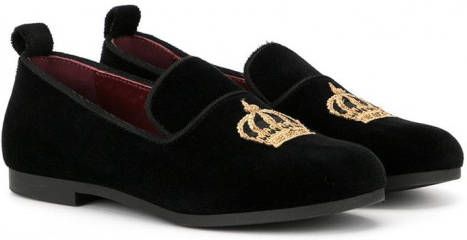 Dolce & Gabbana Kids Slippers met borduurwerk Rood