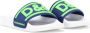 Dolce & Gabbana Kids Slippers met logo-applicatie Blauw - Thumbnail 1