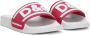 Dolce & Gabbana Kids Slippers met logo-reliëf Rood - Thumbnail 1