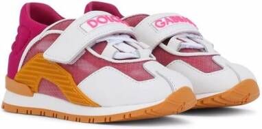 Dolce & Gabbana Kids Sneakers met colourblocking Roze