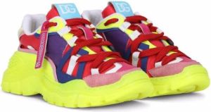 Dolce & Gabbana Kids Sneakers met colourblocking Wit