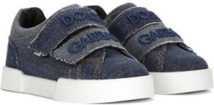Dolce & Gabbana Kids Sneakers met geborduurd logo Blauw