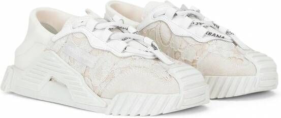 Dolce & Gabbana Kids Sneakers met logopatch Wit