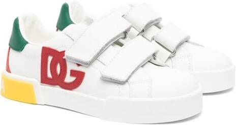 Dolce & Gabbana Kids Sneakers met logopatch Wit