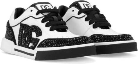 Dolce & Gabbana Kids Sneakers met logopatch Wit