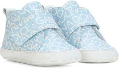 Dolce & Gabbana Kids Sneakers met logoprint Blauw