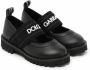 Dolce & Gabbana Kids Mary Jane leren schoenen met logoband Zwart - Thumbnail 1