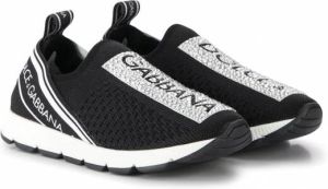 Dolce & Gabbana Kids Sneakers verfraaid met logo Zwart