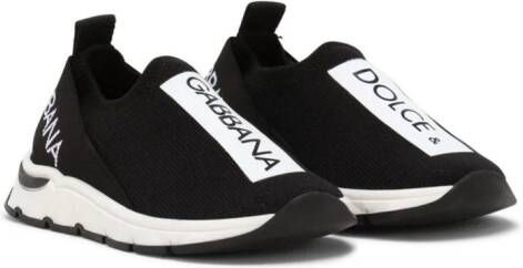 Dolce & Gabbana Kids Sorrento low-top sneakers Zwart