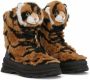 Dolce & Gabbana Kids Tiger laarzen van imitatiebont Zwart - Thumbnail 1