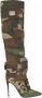 Dolce & Gabbana Laarzen met camouflageprint Groen - Thumbnail 1