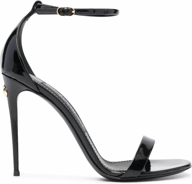 Dolce & Gabbana 105 mm Keira sandalen Zwart