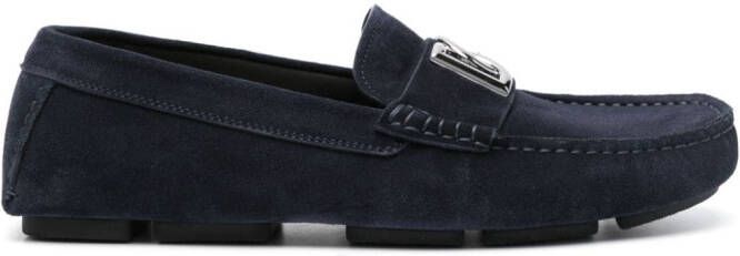 Dolce & Gabbana Leren loafers Blauw