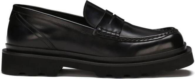Dolce & Gabbana Leren loafers Zwart