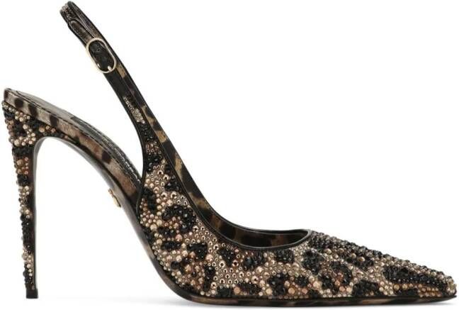 Dolce & Gabbana Leren pumps Bruin