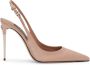 Dolce & Gabbana 105 mm leren slingback pumps Beige - Thumbnail 1