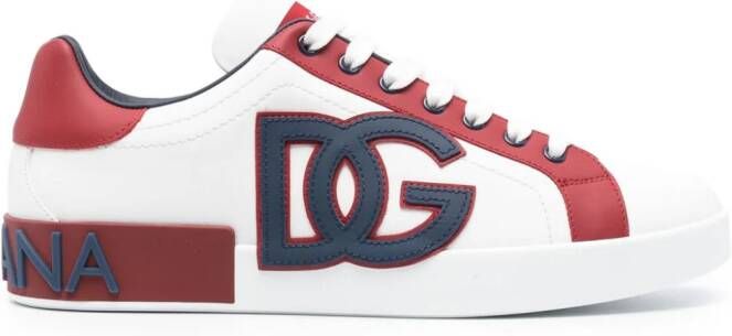 Dolce & Gabbana Leren sneakers Wit