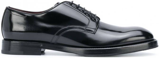 Dolce & Gabbana Leren veterschoenen Zwart