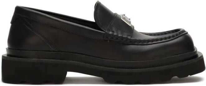 Dolce & Gabbana Loafers met logoplakkaat Zwart