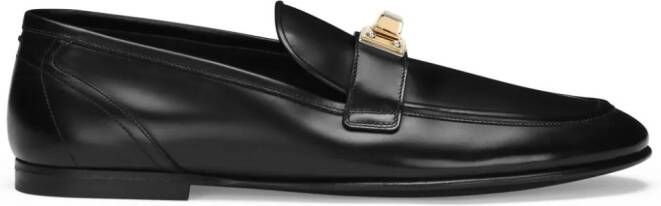 Dolce & Gabbana Loafers met logoplakkaat Zwart