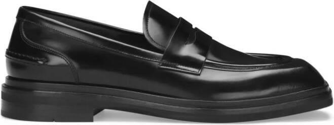 Dolce & Gabbana Loafers met vierkante neus Zwart