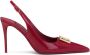 Dolce & Gabbana logo-plaque heeled slingback pumps Rood - Thumbnail 1