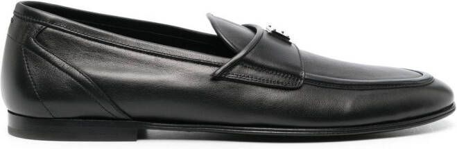 Dolce & Gabbana Loafers met logoplakkaat Zwart