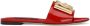 Dolce & Gabbana Leren sandalen met logo Rood - Thumbnail 1