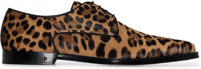 Dolce & Gabbana Millenials schoenen met luipaardprint Bruin