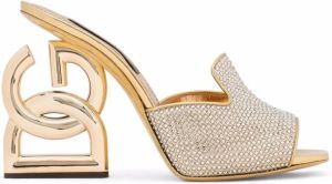 Dolce & Gabbana Muiltjes met monogram Goud