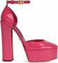 Dolce & Gabbana 145mm lakleren pumps met plateauzool Roze - Thumbnail 1