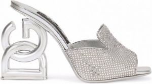 Dolce & Gabbana Muiltjes verfraaid met edelsteen Zilver