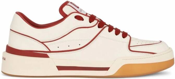 Dolce & Gabbana New Roma leren sneakers Beige