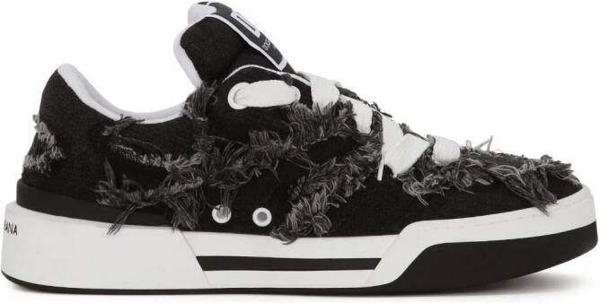 Dolce & Gabbana New Roma sneakers met franje Zwart