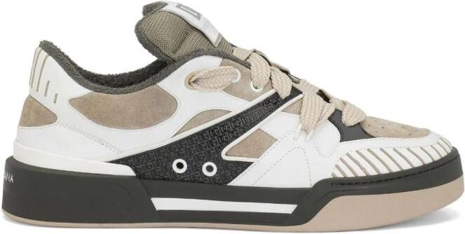 Dolce & Gabbana New Roma sneakers met vlakken Beige