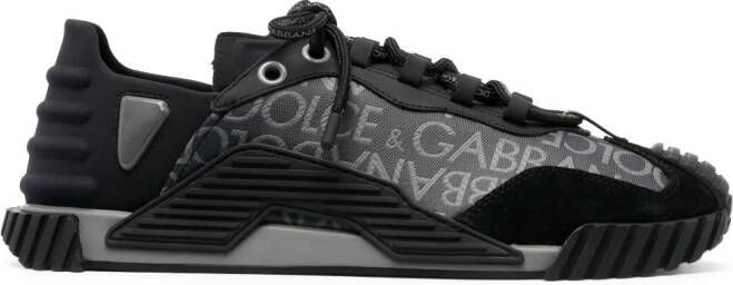 Dolce & Gabbana NS1 sneakers met logo jacquard Zwart