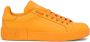 Dolce & Gabbana Portofino low-top leren sneakers Oranje - Thumbnail 1