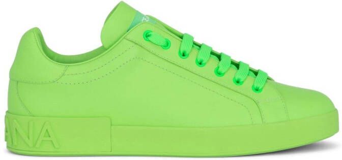 Dolce & Gabbana Portofino low-top sneakers Groen