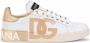 Dolce & Gabbana Portofino leren sneakers met logoprint Wit - Thumbnail 1