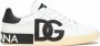 Dolce & Gabbana Portofino leren sneakers met logoprint Wit - Thumbnail 1