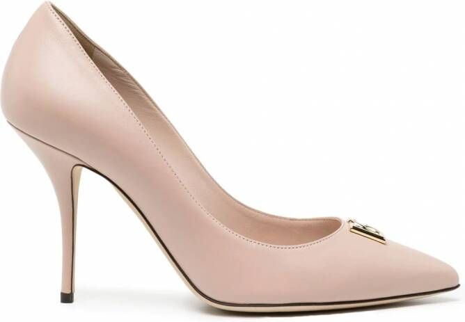 Dolce & Gabbana Pumps met logoplakkaat Roze