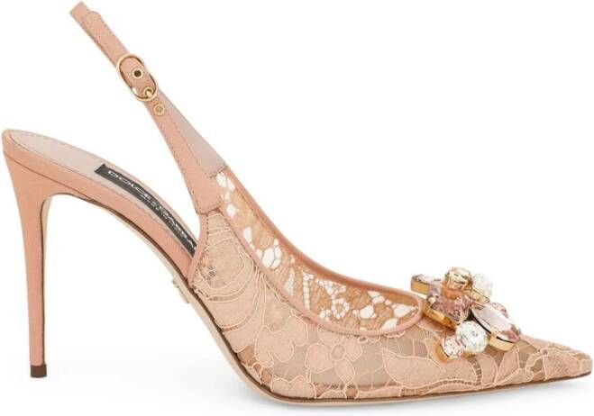 Dolce & Gabbana Rainbow Lace pumps Beige