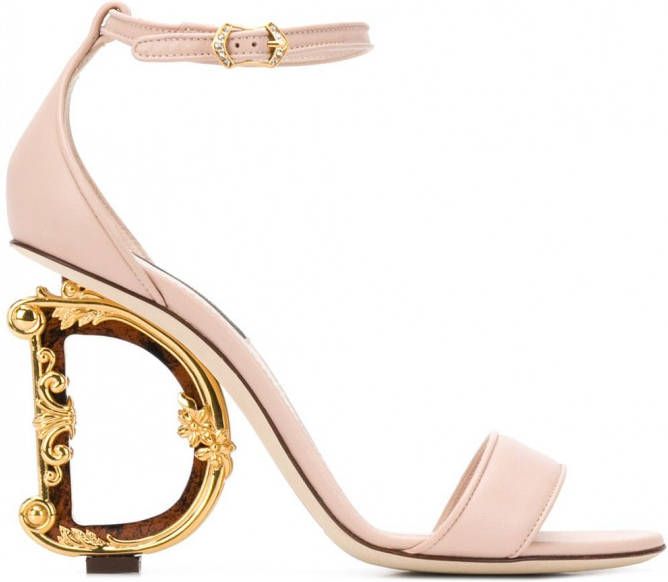 Dolce & Gabbana Sandalen met D hak Roze